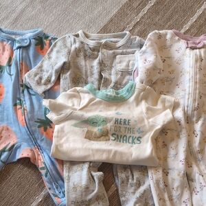 0-3 & 3-6 Month Sleepers And Onesie